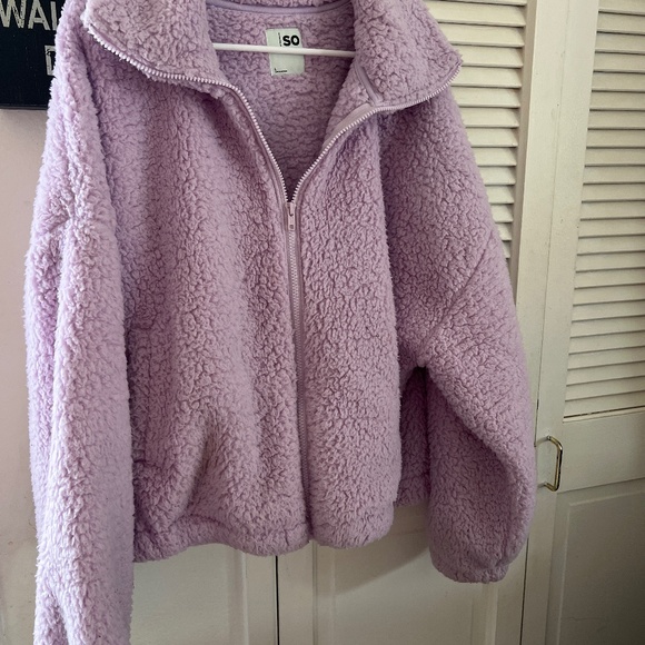 Lavender faux fur jacket! - Picture 1 of 8